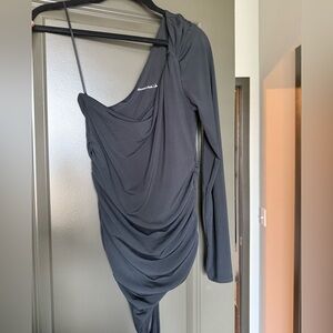 Black One-Shoulder Bodysuit